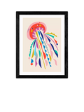 EAST END PRINTS jellyfish framed print small (British brand)