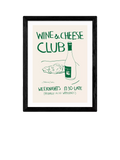 EAST END PRINTS Stephie Cardona 'Wine Cheese' Framed Art Print