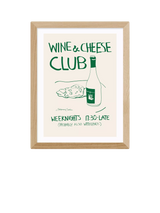 John Lewis EAST END PRINTS Stephie Cardona 'Wine Cheese' Framed Art Print- Buy online at McGrocer