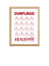 John Lewis EAST END PRINTS Stephie Cardona 'Dumplings' Framed Art Print - Small- Buy online at McGrocer