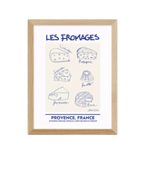 John Lewis East End Prints Stephie Cardona 'Les Fromages' Framed Art Print, Small- Buy online at McGrocer