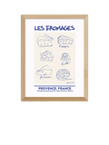 East End Prints Les Fromages framed print 33x28cm - British product