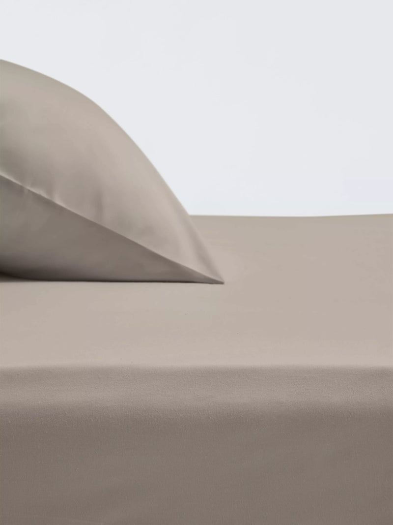 John Lewis Crisp & Fresh Egyptian Cotton Percale 200 Thread Count Deep Fitted Sheet - Single