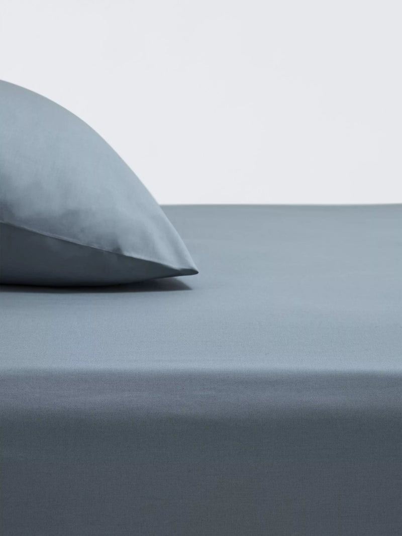 John Lewis Crisp & Fresh Egyptian Cotton Percale 200 Thread Count Deep Fitted Sheet - Single
