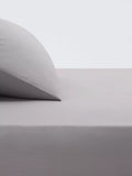 John Lewis Crisp & Fresh Egyptian Cotton Percale 200 Thread Count Flat Sheet, Dove Grey, Single
