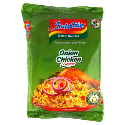 Indo Mie instant noodles onion chicken flavor 70g, UK version