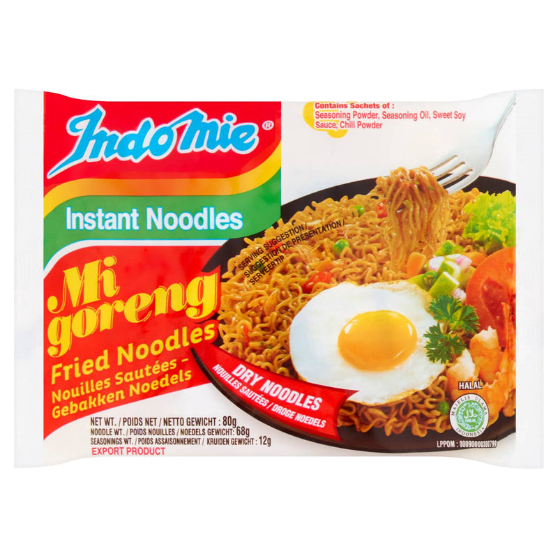 Indomie Mi Goreng instant noodles 80g pack - British product