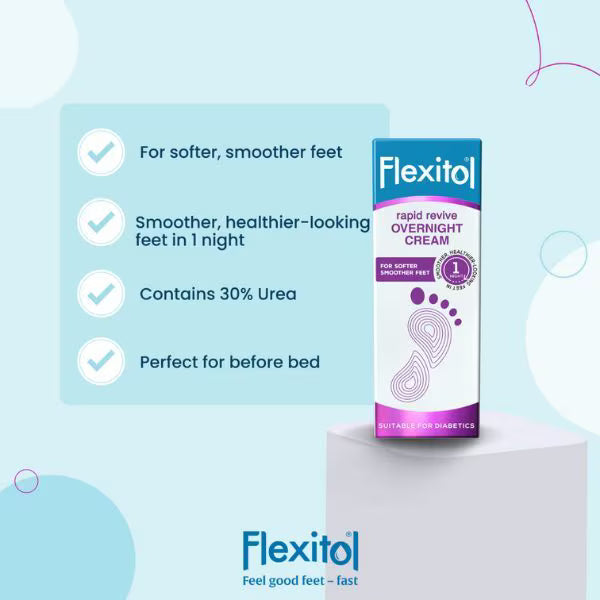 Flexitol Rapid Revive Overnight Foot Cream 50g - British product