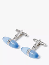 John Lewis Simon Carter Catseye Egg Blue Cufflinks- Buy online at McGrocer