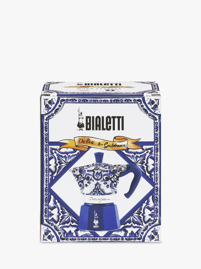 Bialetti Dolce & Gabbana Moka Express 3 cup Mediterranean Blue (British brand)