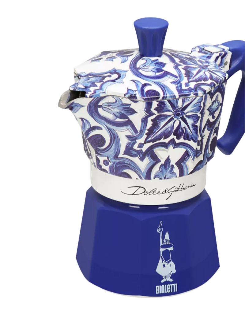 Bialetti Dolce & Gabbana Moka Express 3 cup Mediterranean Blue (British brand)