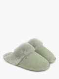 Just Sheepskin sheepskin mule slippers in sage, UK version
