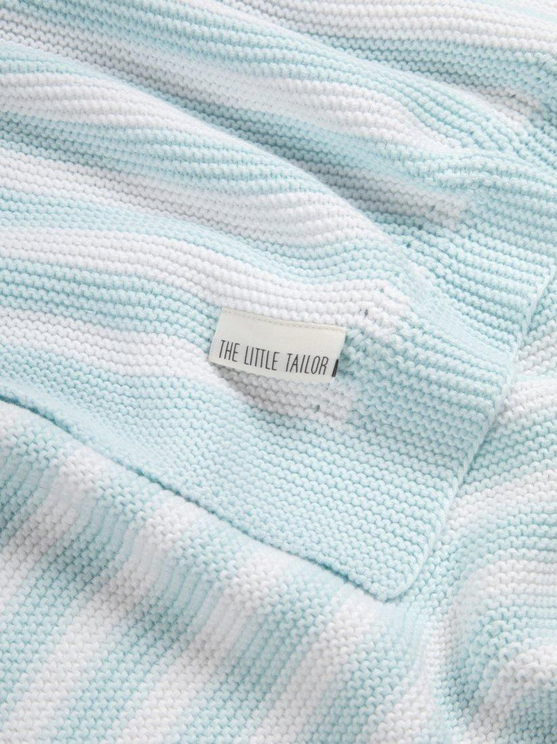 The Little Tailor chevron knitted baby blanket - British product