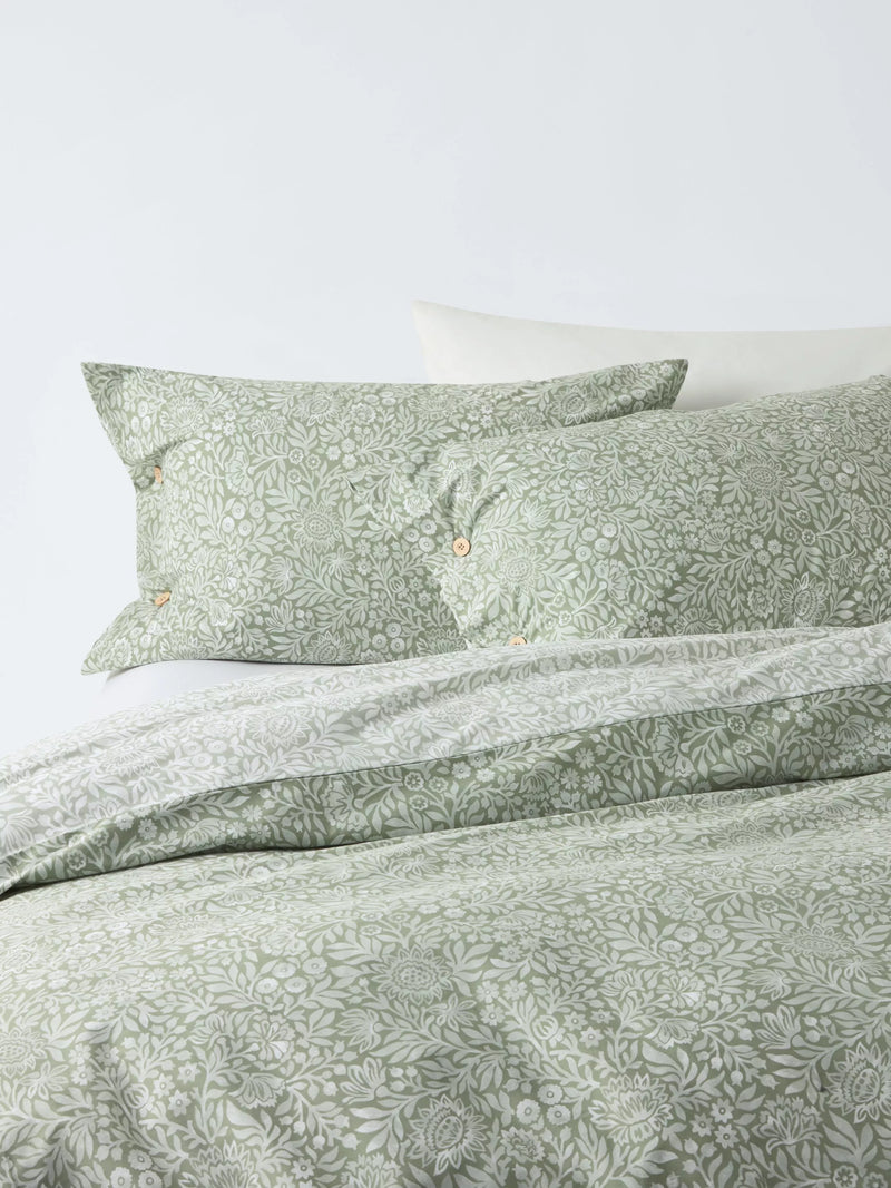 John Lewis Hidcote Pure Cotton Percale Duvet Cover Set Single