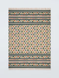 John Lewis Mori Border Rug geometric pattern wool blend (British brand)
