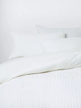 John Lewis John Lewis Large Waffle Stripe Duvet Cover Set Double- Buy online at McGrocer