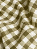 Piglet in Bed Gingham Linen Blend duvet cover, imported from the UK