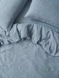 Piglet in Bed Leinenmischungsbettwäsche, Standard-Kissenbezug-Paar