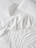 Piglet in Bed Plain Linen Duvet Cover, imported from the UK
