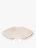 Angel & Rocket taupe kids' fur collar - British product