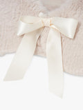 Angel & Rocket taupe kids' fur collar - British product