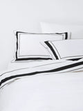 John Lewis Sloane duvet cover set double size black border (British brand)