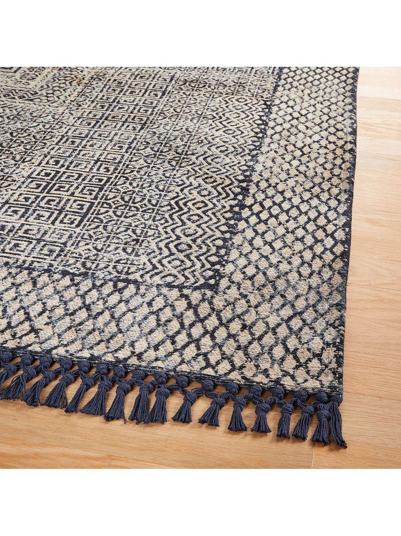 West Elm Indra Rug Indigo 244x152cm - British product