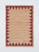 John Lewis John Lewis Stepped Chevron Hand Woven Pure Jute Rug 180 x 120cm- Buy online at McGrocer