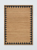 John Lewis stepped chevron hand woven jute rug 120x180cm, imported from the UK