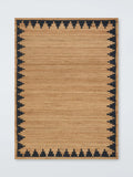John Lewis Stepped Chevron Hand Woven Pure Jute Rug 180 x 120cm