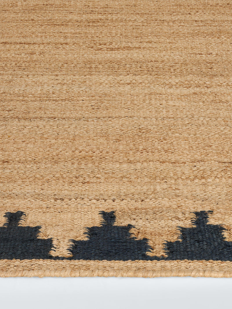 John Lewis stepped chevron hand woven jute rug 120x180cm, imported from the UK