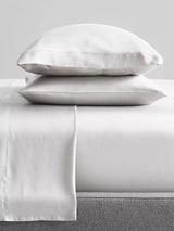 John Lewis West Elm TENCEL Lyocell Fitted Sheet White Double- Buy online at McGrocer