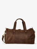 KOY leather duffle bag mocha, imported from the UK