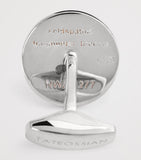 Tateossian silver meteorite cufflinks, UK version