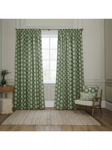 John Lewis Sanderson Sessile Leaf Pair Lined Pencil Pleat Curtains 137cm Drop- Buy online at McGrocer