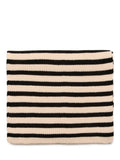 KAFFE Nia stripe scarf Sand Dollar/Black, UK version