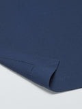 John Lewis Hem Stitch blaue Bio-Baumwoll-Tischdecke 140x180cm - Britisches Produkt