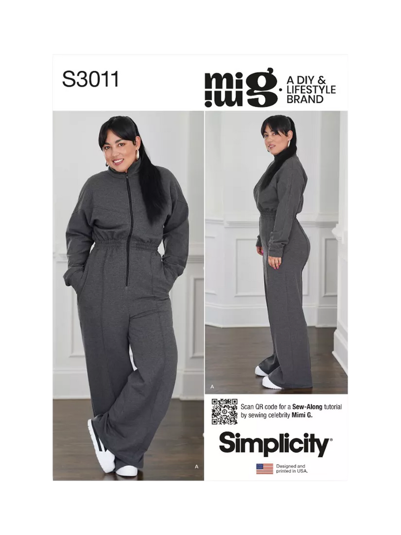 Simplicity misses jumpsuit sewing pattern S3011, UK version