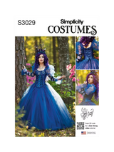 John Lewis Simplicity Misses' Ball Gown Costume Sewing Pattern, S3029- Buy online at McGrocer
