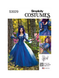 Simplicity ball gown costume sewing pattern S3029 (British brand)