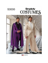 John Lewis Simplicity Men's Dramatic Suits Sewing Pattern S3030- Buy online at McGrocer