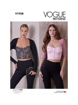John Lewis Simplicity Vogue Misses' Corset Top Sewing Pattern V1938- Buy online at McGrocer
