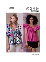 John Lewis Simplicity Vogue Misses' Empire Waist Top Sewing Pattern V1940- Buy online at McGrocer