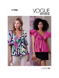 Simplicity Vogue sewing pattern empire waist top (British brand)