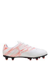 John Lewis PUMA Kids' Attacanto Firm Artificial Ground Football Boots, White/Red- Buy online at McGrocer