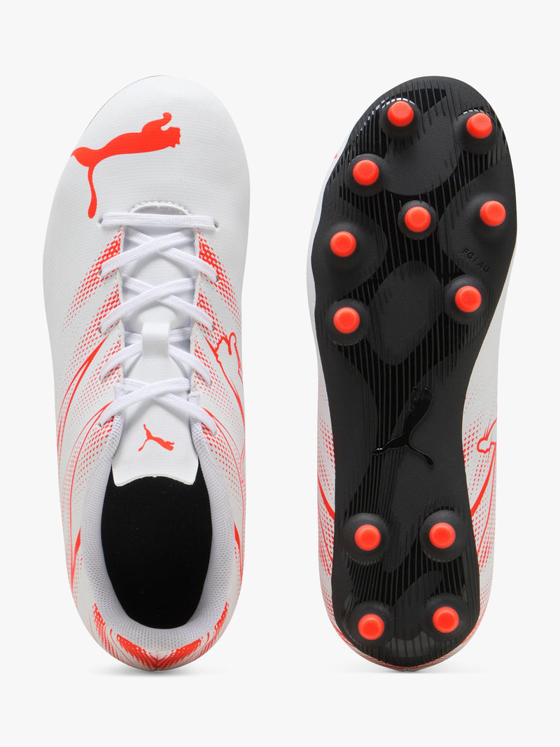PUMA Attacanto kids football boots white red, UK version