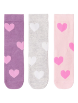 John Lewis Lindex Kids' Heart Ankle Socks, Pack of 3- Buy online at McGrocer
