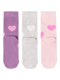 Lindex kids heart socks pack of 3, imported from the UK