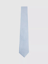 John Lewis Reiss Liam Silk Blend Textured Tie, Light Blue- Buy online at McGrocer