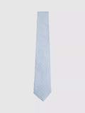 Reiss silk blend light blue textured tie (British brand)